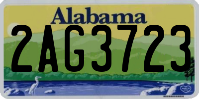 AL license plate 2AG3723