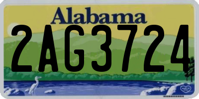 AL license plate 2AG3724