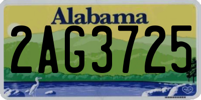 AL license plate 2AG3725