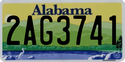 AL license plate 2AG3741
