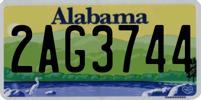 AL license plate 2AG3744