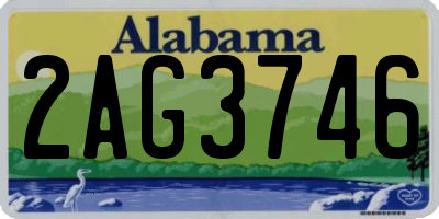 AL license plate 2AG3746