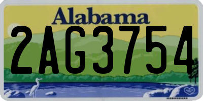 AL license plate 2AG3754