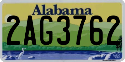 AL license plate 2AG3762