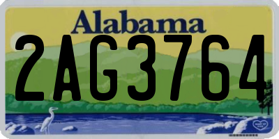 AL license plate 2AG3764