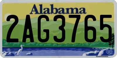 AL license plate 2AG3765