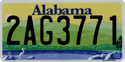 AL license plate 2AG3771