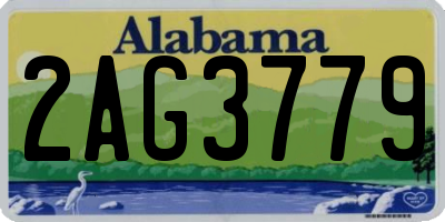 AL license plate 2AG3779