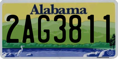 AL license plate 2AG3811