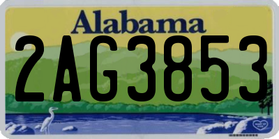 AL license plate 2AG3853