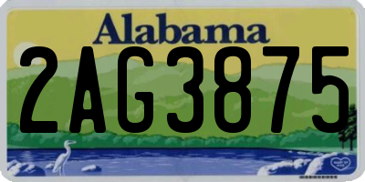 AL license plate 2AG3875