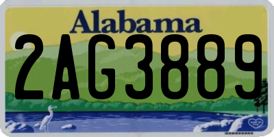 AL license plate 2AG3889