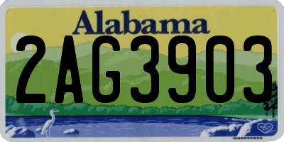 AL license plate 2AG3903