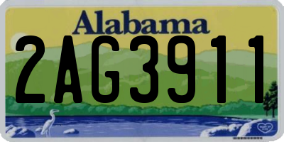 AL license plate 2AG3911
