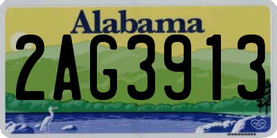 AL license plate 2AG3913