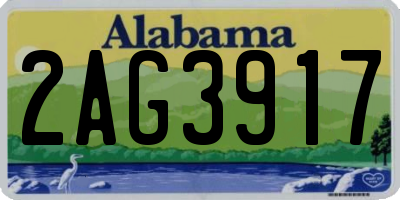AL license plate 2AG3917