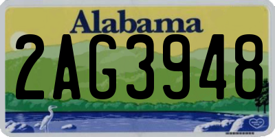 AL license plate 2AG3948