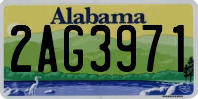 AL license plate 2AG3971