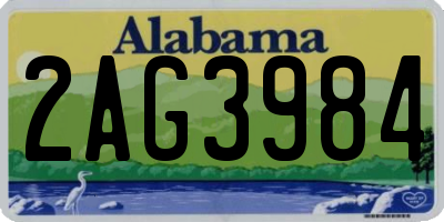 AL license plate 2AG3984