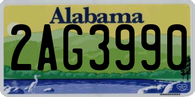 AL license plate 2AG3990