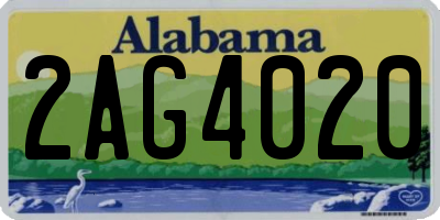AL license plate 2AG4020