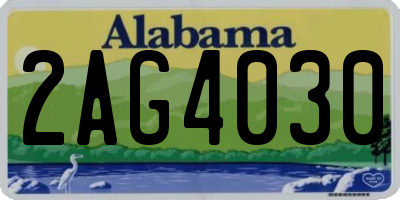 AL license plate 2AG4030