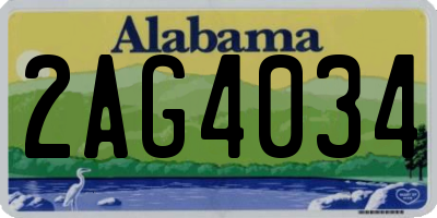 AL license plate 2AG4034
