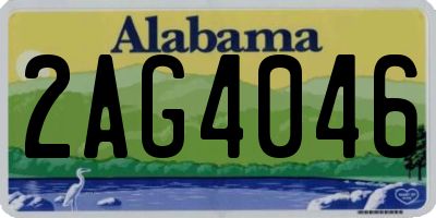 AL license plate 2AG4046