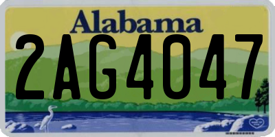 AL license plate 2AG4047