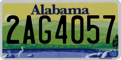 AL license plate 2AG4057