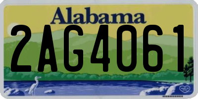 AL license plate 2AG4061