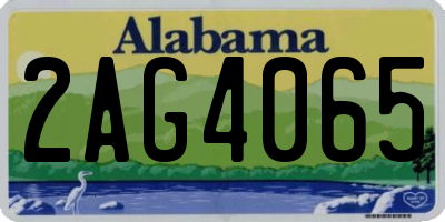 AL license plate 2AG4065