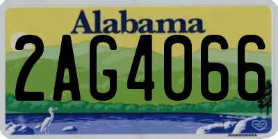 AL license plate 2AG4066