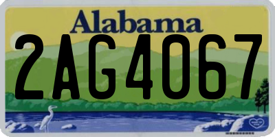 AL license plate 2AG4067