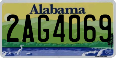 AL license plate 2AG4069