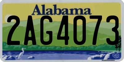 AL license plate 2AG4073