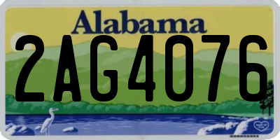 AL license plate 2AG4076