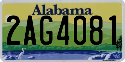 AL license plate 2AG4081