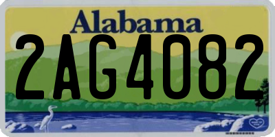AL license plate 2AG4082