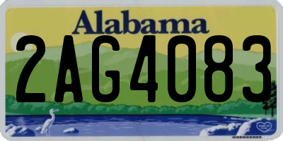 AL license plate 2AG4083