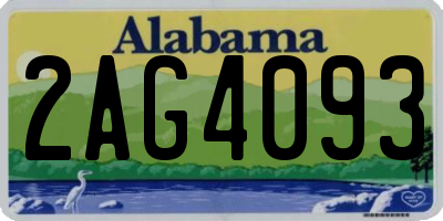AL license plate 2AG4093