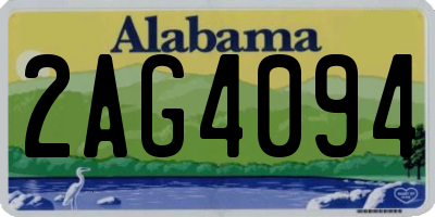 AL license plate 2AG4094