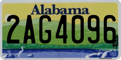 AL license plate 2AG4096