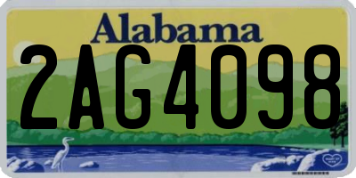 AL license plate 2AG4098