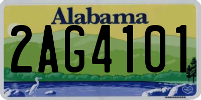 AL license plate 2AG4101