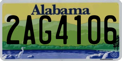 AL license plate 2AG4106
