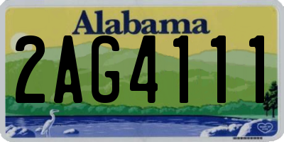 AL license plate 2AG4111