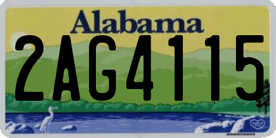 AL license plate 2AG4115