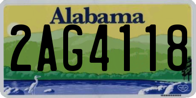 AL license plate 2AG4118