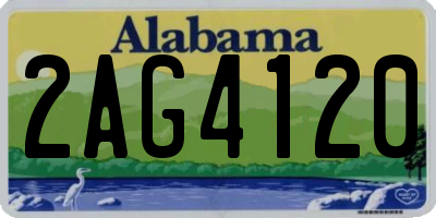 AL license plate 2AG4120